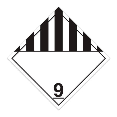 Top Tape And Label INCOM TA960SS Class 9 Misc. Products Rigid Plastic Placard TA960SS